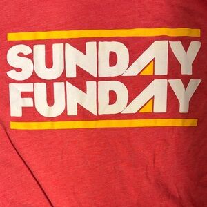 Sunday Funday Red Short Sleeve Tee